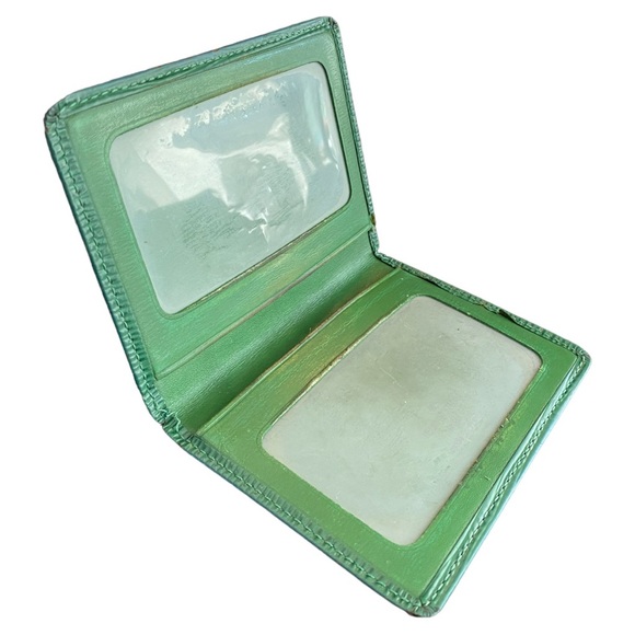 💎 Vintage 💎 1995 Louis Vuitton Dark Green Epi Card Holder/Wallet. - Picture 14 of 16
